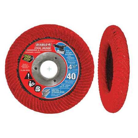 Grinding/polishing Flap Disc,4.5",40g (3