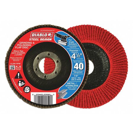 Grinding/polishing Flap Disc,4-1/2",40g