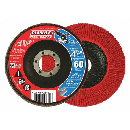 Grinding/polishing Flap Disc,4-1/2",60g