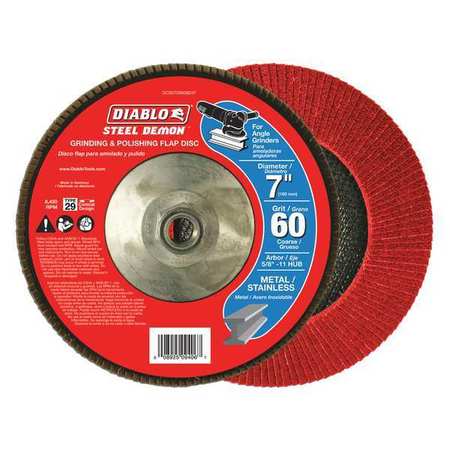 Grinding/polishing Flap Disc,7",60g (2 U