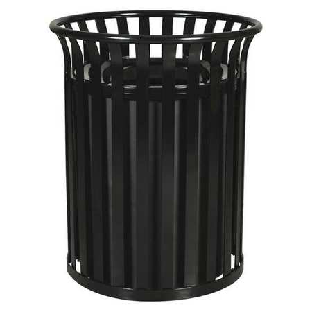 Receptacle,steel,35.5 Gal.,black Gloss (