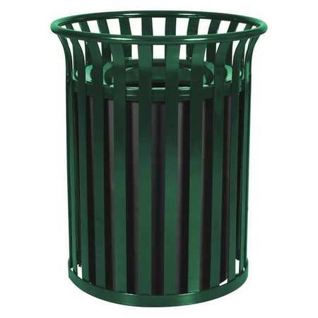 Receptacle,steel,35.5 Gal.,hunter Green