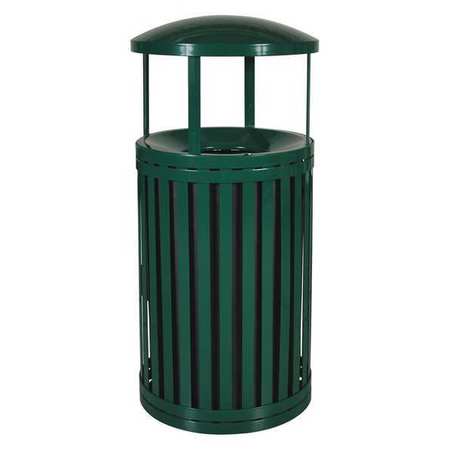 Receptacle,canopy,steel,45 Gal.,green (1