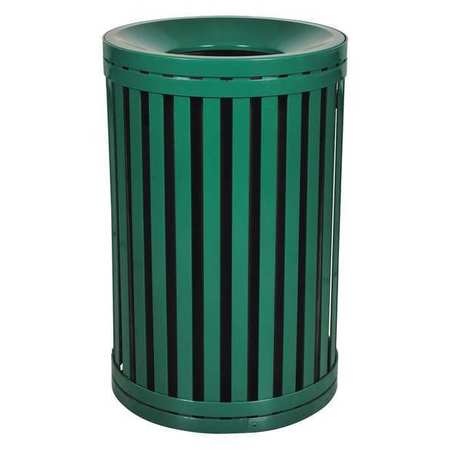 Receptacle,no Door,steel,45 Gal.,green (