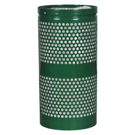 Receptacle,steel,20 Gal.,hunter Green (1