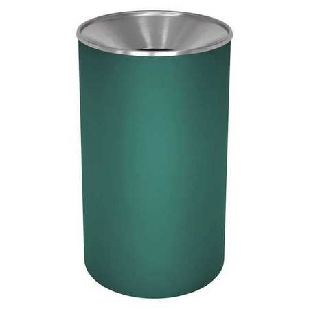 Receptacle,steel,33 Gal.,hunter Green (1