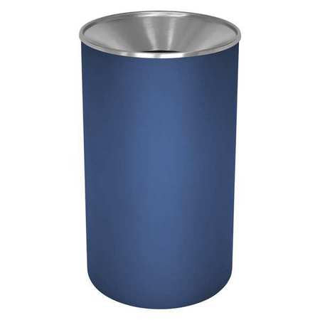 Receptacle,steel,33 Gal.,indigo Texture