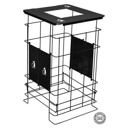 Reep. Steel Grid,60 Gal.,gloss Black (1