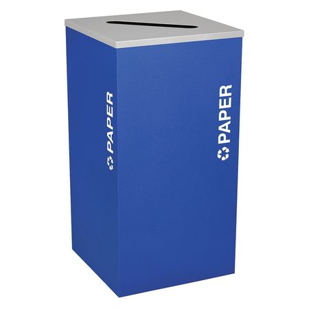 Square Bin,paper,steel,24 Gal.,royal (1