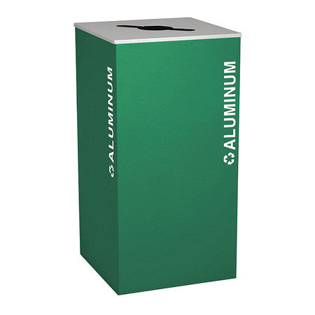 Square Bin,recyclables,steel,36 Gal. (1