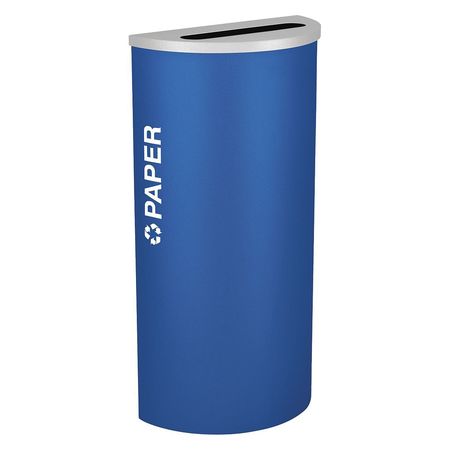 Half Round Bin,paper,steel,8 Gal.,royal