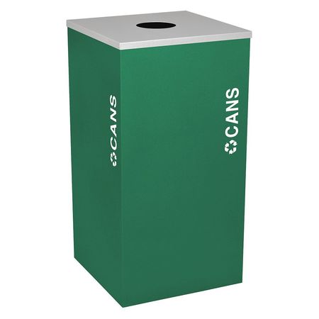 Square Bin,cans/bottles,steel,24 Gal. (1