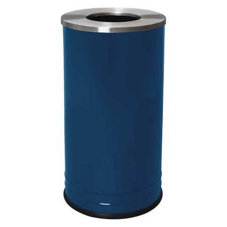 Receptacle,steel,18 Gal.,indigo Gloss (1