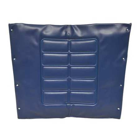 Vinyl Flared Back Uph,20" W,8 Hole,navy