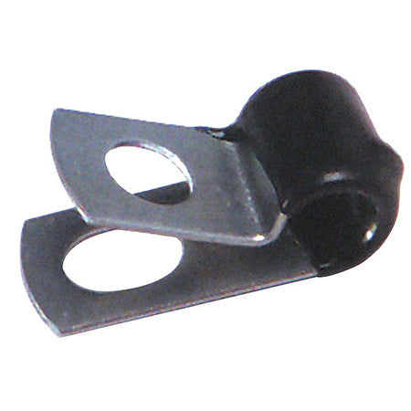 Vinyl Insul. Steel Clamps,1/4",pk100 (1