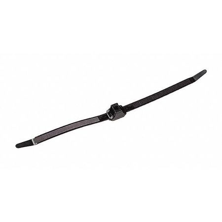 Dual Clamp Tie,black,19-1/8",150lb.,pk50