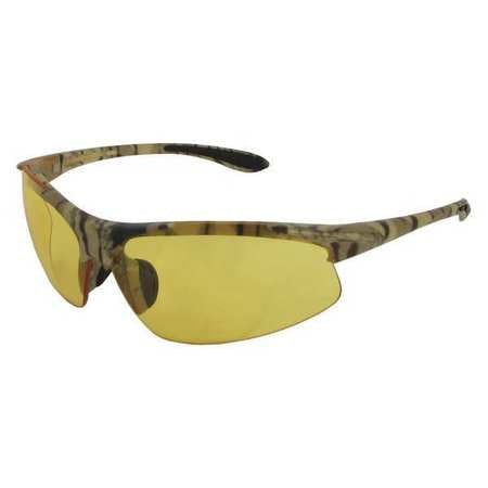 Safety Glasses,camo Frame,amber (2 Units