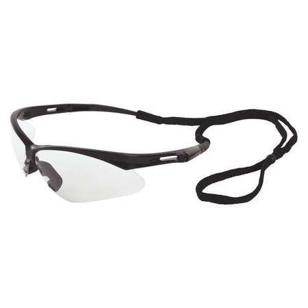 Safety Glasses,black Frame,clear (3 Unit