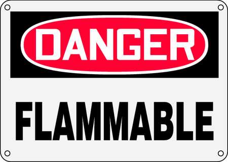 Danger Sign,10 X 14in,r And Bk/wht,flmb