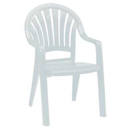 Armchair,fanback,white (1 Units In Ea)