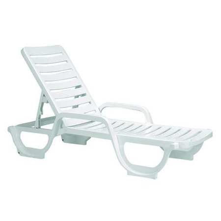 Chaise Lounge,adjustable,white (1 Units