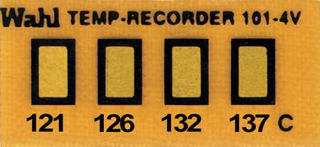 Non-rev Temp Indicator,mylar,pk10 (1 Uni