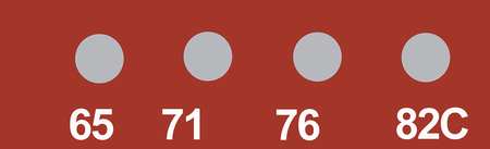 Non-rev Temp Indicator,mylar,pk10 (1 Uni