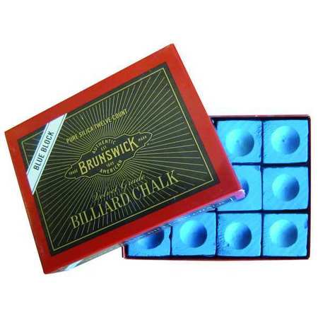 Billiards Chalk, Blue,pk12 (1 Units In P