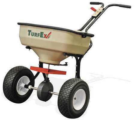 Broadcast Spreader,push Type,75 Lb Cap (