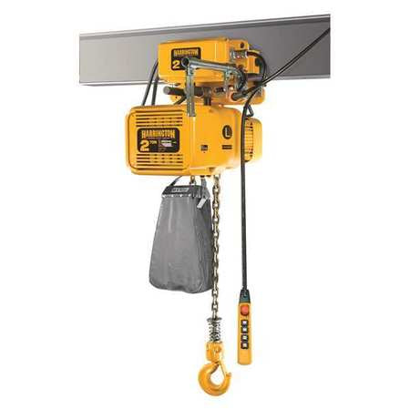 Electric Chain Hoist W/trolley,1000 Lb.