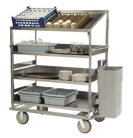 Soiled Dish Cart,l 51-7/8xw 30-7/8 In (1