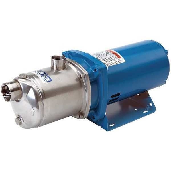 Booster Pump, 1 hp, 208 to 240/480V AC, 3 Phase, 1 in NPT Inlet Size, 5 Stage, 147 psi Max Pressure