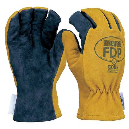 Firefighters Gloves,xl,pigskin Lthr,pr (