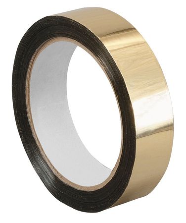 Metalized Film Tape,gold,1/2in X 72yd (1