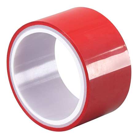 Metalized Film Tape,red,1/2in X 5yd (1 U