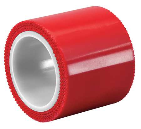 Film Tape,polyethylene,red,2 In. X 5 Yd.