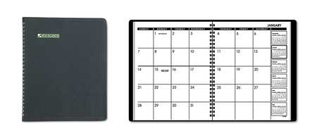 Planner,monthly,6-7/8 X 8-3/4in,black (1