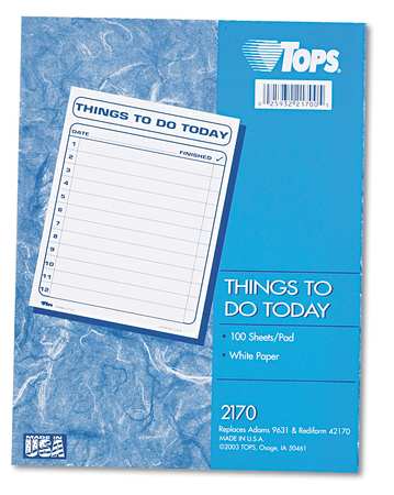 Daily Agenda Pad,8-1/2 X 11 (1 Units In