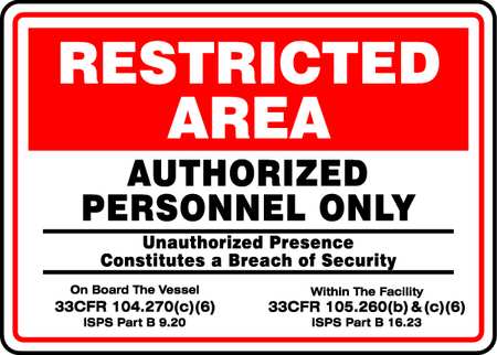 Security Sign,12 X 18in,bk And R/wht,al