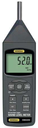 Sound Meter, Class 2 W/sd Card (1 Units