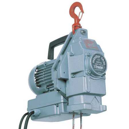 Electric Wire Rope Hoist,capacity 220 Lb