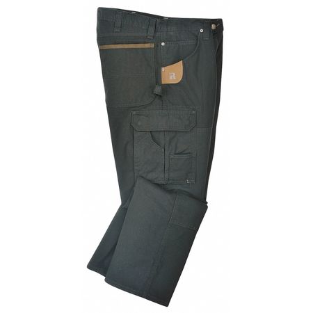 Pant,cargo,rip Stop Cotton,black,30x32 (