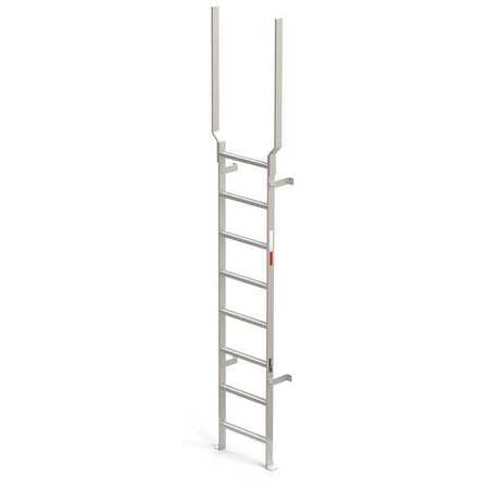 Vertical Ladder,rail Ext,alum,11 Ft.,3"