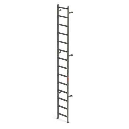 Vertical Ladder,rail Ext,steel,14 Ft. (1