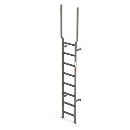 Vertical Ladder,rail Ext,steel,11 Ft.,3"