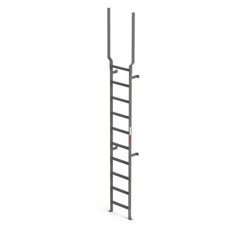 Vertical Ladder,rail Ext,steel,13 Ft.,3"