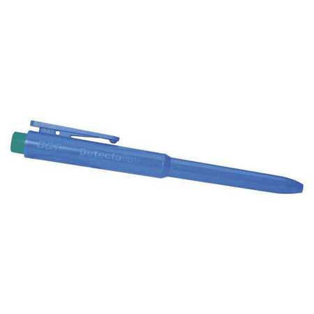 Pen,retractable,metaldet,blue/green,pk25