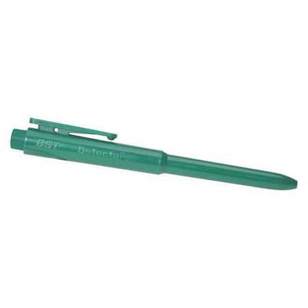 Pen,retractable,metal Det,green/grn,pk25