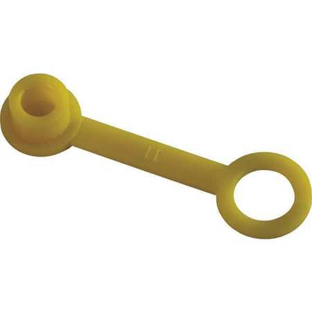 Grease Fitting Cap Tab,yellow (100 Units