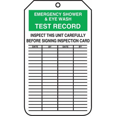 Inspection Record Tag,0.010"thick,pk25 (